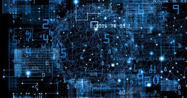 Data and network, abstract illustration.