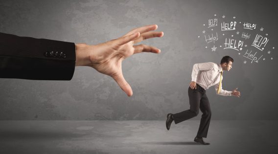 Psychology in the Service Desk: Firefighting and Burn-out - man running away